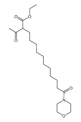 2-acetyl-13-morpholin-4-yl-13-oxo-tridecanoic acid ethyl ester Structure