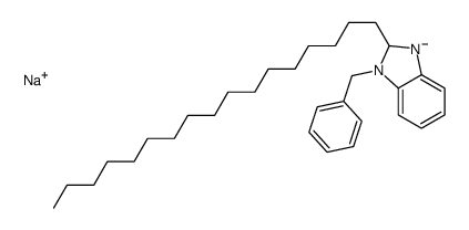 1-benzyl-2-heptadecyl-1H-benzimidazole, disulpho derivative, sodium salt Structure