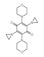 2,5-diaziridin-1-yl-3,6-dimorpholin-4-yl-cyclohexa-2,5-diene-1,4-dione Structure