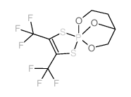 4,5-bis(trifluoromethyl)spiro[1,3-dithia-2λ5-phosphacyclopent-4-ene-2,1'-2,7,8-trioxa-1λ5-phosphabicyclo[3.2.1]octane]结构式