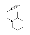 Piperidine, 1-(2-isocyanoethyl)-2-methyl- (9CI) structure