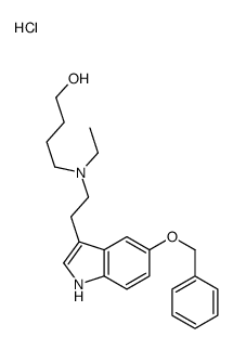 ethyl-(4-hydroxybutyl)-[2-(5-phenylmethoxy-1H-indol-3-yl)ethyl]azanium,chloride结构式