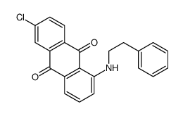 6-chloro-1-(2-phenylethylamino)anthracene-9,10-dione结构式