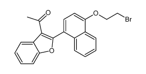 1-[2-[4-(2-bromoethoxy)naphthalen-1-yl]-1-benzofuran-3-yl]ethanone Structure