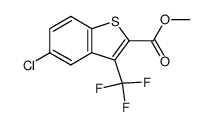 methyl 5-chloro-3-(trifluoromethyl)benzo[b]thiophene-2-carboxylate Structure