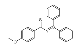 N-(4-methoxy-thiobenzoyl)-S,S-diphenyl-sulfimide结构式