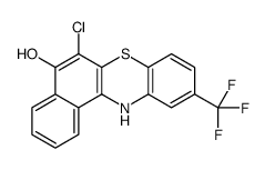 6-chloro-10-(trifluoromethyl)-12H-benzo[a]phenothiazin-5-ol Structure