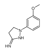 2-(3-methoxyphenyl)-3,4-dihydropyrazol-5-amine Structure