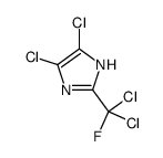 4,5-dichloro-2-[dichloro(fluoro)methyl]-1H-imidazole结构式