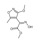 hydroxyimino-(3-methoxy-5-methyl-isoxazol-4-yl)-acetic acid methyl ester Structure