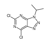 5,7-dichloro-3-propan-2-yltriazolo[4,5-d]pyrimidine Structure