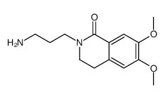 2-(3-aminopropyl)-6,7-dimethoxy-3,4-dihydroisoquinolin-1-one结构式