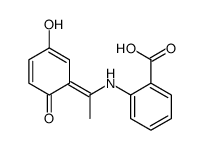 2-[1-(3-hydroxy-6-oxocyclohexa-2,4-dien-1-ylidene)ethylamino]benzoic acid Structure