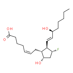 11-fluoro-11-dehydroxyprostaglandin F2alpha结构式