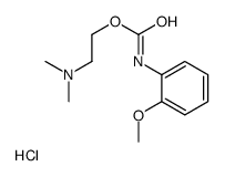 2-[(2-methoxyphenyl)carbamoyloxy]ethyl-dimethylazanium,chloride结构式