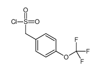 (4-(trifluoromethoxy)phenyl)methanesulfonyl chloride structure