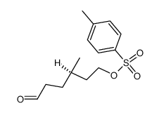 (R)-4-methyl-6-(toluene-4-sulfonyloxy)-hexanal Structure