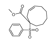 methyl 1-(benzenesulfonyl)cyclonon-3-ene-1-carboxylate Structure