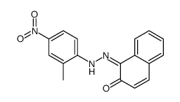 1-[(2-methyl-4-nitrophenyl)hydrazinylidene]naphthalen-2-one Structure