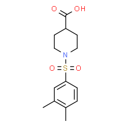 1-[(3,4-DIMETHYLPHENYL)SULFONYL]PIPERIDINE-4-CARBOXYLIC ACID Structure