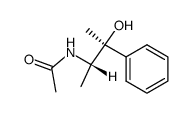 (2RS,3RS)-3-acetylamino-2-phenyl-butan-2-ol结构式