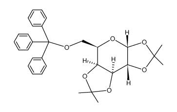 1,2:3,4-di-O-isopropylidene-6-O-trityl-α-D-galactopyranose结构式