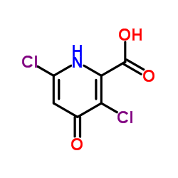 3,6-Dichloro-4-oxo-1,4-dihydro-2-pyridinecarboxylic acid Structure