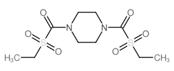 Piperazine,1,4-bis[(ethylsulfonyl)carbonyl]-结构式