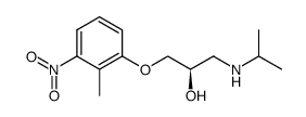 [2R]-(+)-1-isopropylamino-3-(2-methyl-3-nitrophenoxy)-2-propanol Structure