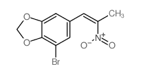 4-bromo-6-[(Z)-2-nitroprop-1-enyl]benzo[1,3]dioxole Structure