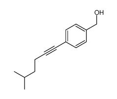 [4-(5-methylhex-1-ynyl)phenyl]methanol结构式