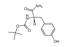 Boc-L-Tyr-NH2 Structure