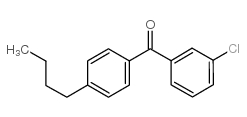 4-(1-BUTYL)-3'-CHLOROBENZOPHENONE Structure