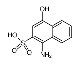 1-amino-4-hydroxy-naphthalene-2-sulfonic acid结构式