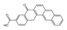 5-oxo-5,14-dihydro-pentaphene-carboxylic acid-(3) structure