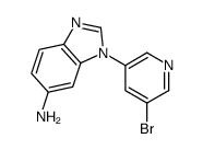 1-(5-Bromopyridin-3-yl)-1H-benzo[d]imidazol-6-amine structure