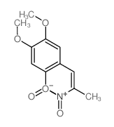 1,2-dimethoxy-4-nitro-5-(2-nitroprop-1-enyl)benzene结构式