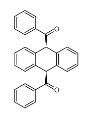 cis-9.10-dibenzoyl-9.10-dihydro-anthracene Structure