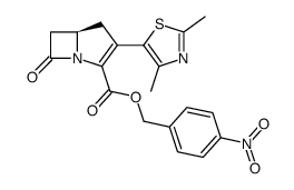 p-nitrobenzyl-2-(2,5-dimethyl)thiazol-4-yl-1-carbapen-2-em-3-carboxylate结构式