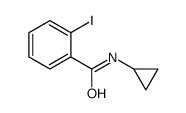 N-cyclopropyl-2-iodobenzamide结构式