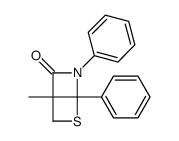 1-methyl-3,4-diphenyl-5-thia-3-azabicyclo[2.2.0]hexan-2-one Structure