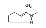 2-METHYL-2,4,5,6-TETRAHYDROCYCLOPENTA[C]PYRAZOL-3-AMINE structure