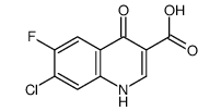 7-Chloro-6-fluoro-4-oxo-1,4-dihydroquinoline-3-carboxylic acid Structure