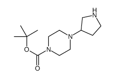 TERT-BUTYL 4-(PYRROLIDIN-3-YL)PIPERAZINE-1-CARBOXYLATE Structure