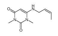 6-(but-2-enylamino)-1,3-dimethylpyrimidine-2,4-dione结构式