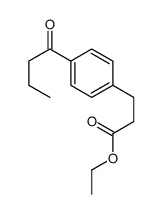 ethyl 3-(4-butanoylphenyl)propanoate结构式