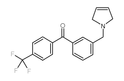 3-(3-PYRROLINOMETHYL)-4'-TRIFLUOROMETHYLBENZOPHENONE Structure