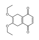 6,7-diethoxy-5,8-dihydronaphthalene-1,4-dione Structure