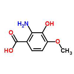 2-Amino-3-hydroxy-4-methoxybenzoic acid Structure