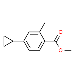 Methyl 4-cyclopropyl-2-methylbenzoate Structure